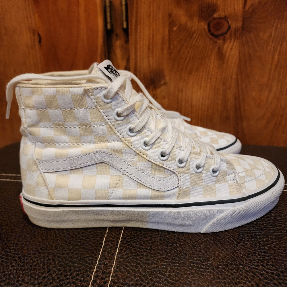 Vans Sk8 Hi Tapered checkered * mens 6.5, women's 8